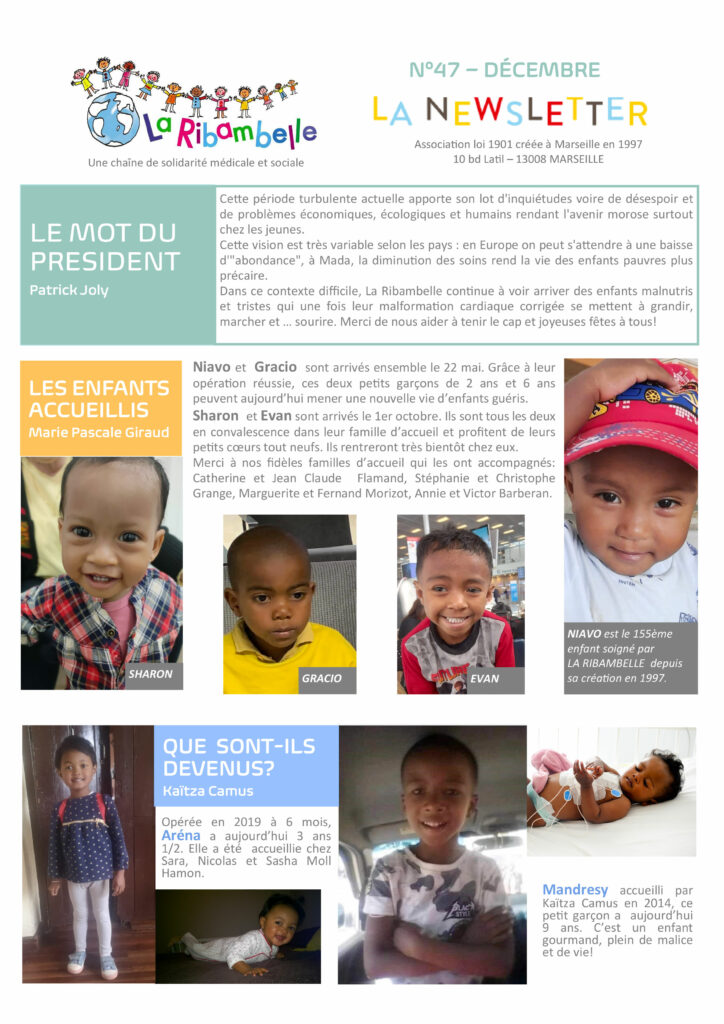 La newsletter de La Ribambelle N°46 - Juin 2022